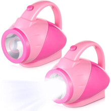 Kindertaschenlampe, rosa, Kunststoff, 2-teilig