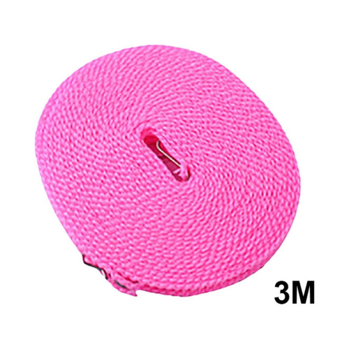 Varal de nylon resistente ao vento, rosa, 3 metros (10 pés) 2