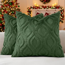 Housses de coussin décoratives de Noël 40 x 40 cm (lot de 2)