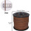 Cordon en daim couleur café 3 mm x 100 yards 3