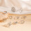 Gold Chunky Stackable Rings for Women 5-Piece Set 5