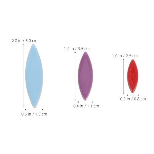 Petal Mosaic Tiles Ceramic Multi-Colored 1 Set (100g) 1