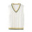 V Neck School Sweater Vest for Girls Knit Pullover White 2