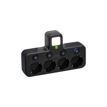 Älykäs tornimainen jatkojohto USB-porteilla ja yksittäisillä porteilla