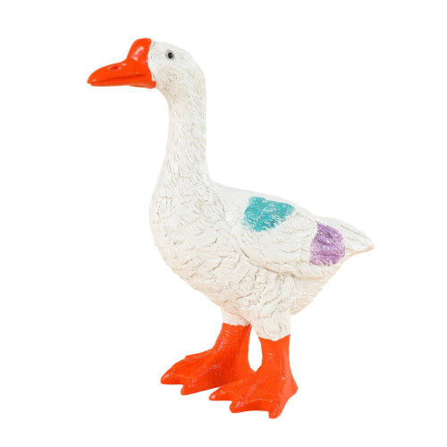 Ganzenmodel ornament, hars vogelbeeldje, 1 stuk