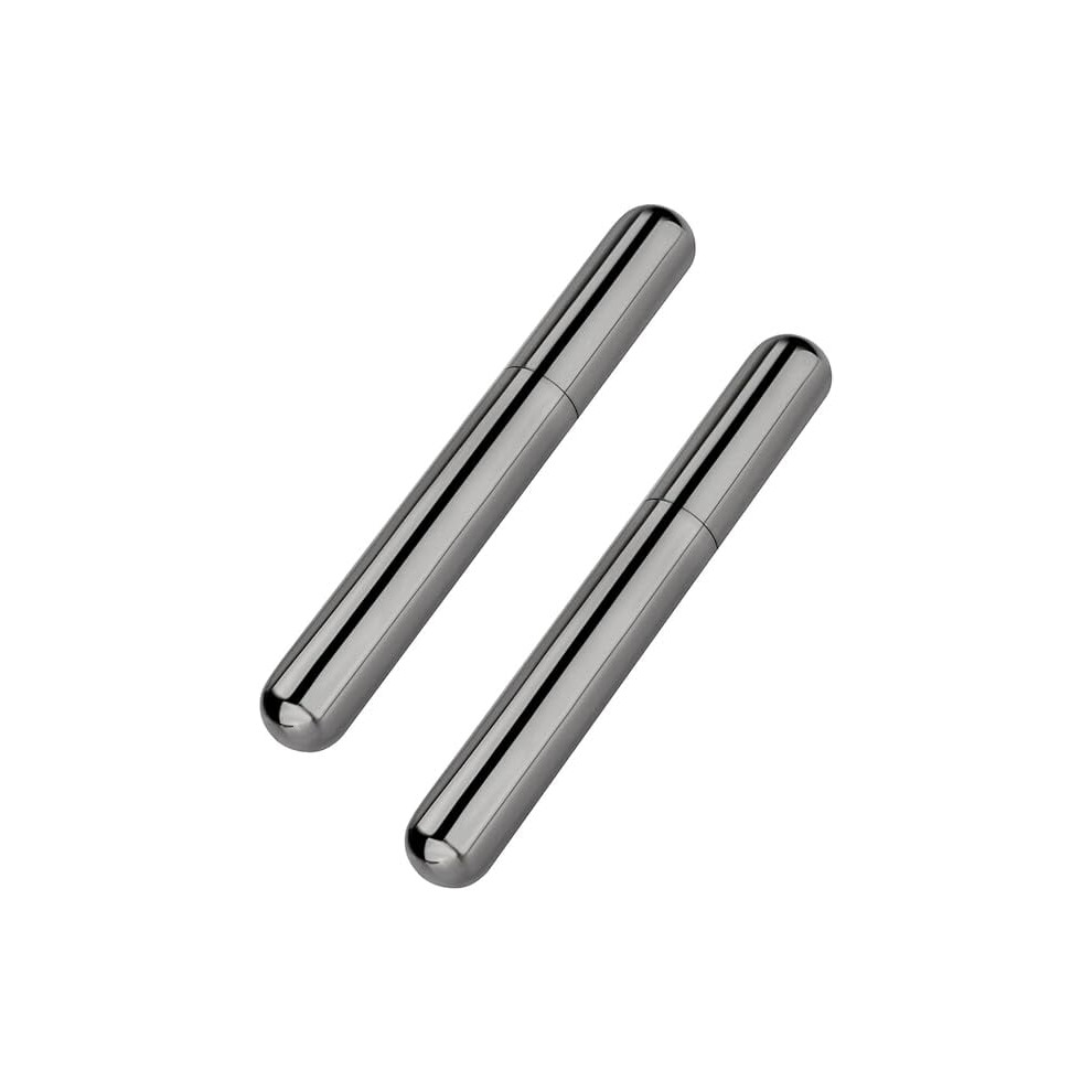 Cigar Case, 2 Pack Stainless Steel Carrying Cigar Box, Single Cigar Tube Holder Case for Travel