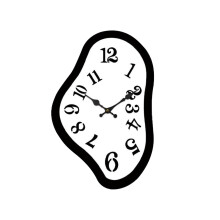 Vintage Irregular Wall Clock – 9.84x6.38 Inches No-Ticking Design, Retro Aesthetic Decor for Kitchen, Office & School Classroom