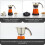 6 or 3cup Electric Espresso Maker, Orange 2