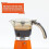 6 or 3cup Electric Espresso Maker, Orange 4