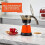 6 or 3cup Electric Espresso Maker, Orange 6