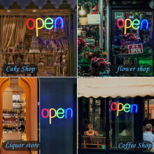 Handmade Neon Open Sign 13.8in