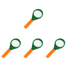 4Pièces Loupe Jeux Enfants Observation Extérieure Jaune Pe Verre