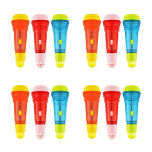 12Pièces Microphones En Plastique Pour Enfants, Jouet De Scène Coloré