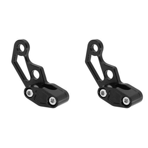 2Pièces Colliers De Fixation Câble Noir Aluminium Pour