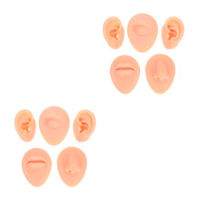 2Ensembles Modèles Silicone Piercing Entraînement Couleur Kaki