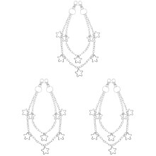 3Pièces Chaînes Trousers Argentées En Pour Déco Femme