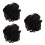 3Pièces Extensions Noir Clip Chignon Résistant Usage 1
