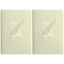 2Pièces Agenda Semainier Vert Pour Organisation