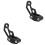 2Pièces Colliers De Fixation Câble Noir Aluminium Pour 4