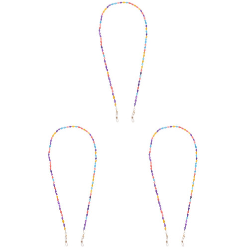 3Pièces Lanière Lunettes Durable Silicone Métal