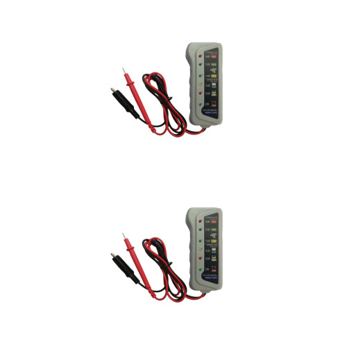 2Pièces Moniteur De Batterie Multi Couleur Avec Protection Sécurisée