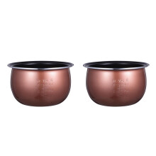 2Pièces Casseroles Intérieures Antiadhésives Pour Cuit- Aluminium