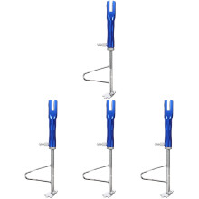 4Pièces Béquilles En Alliage D'aluminium Bleu Robustes Et Stables
