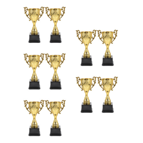 10Pièces Trophées Or Décor Compétition Remise Prix Étudiants