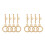 8Ensembles Fermoirs De Bracelet Collier En Acier Inoxydable 1