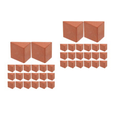 60Pcs Reusable Clay Mini Bricks for Detailed Miniature Building Craft