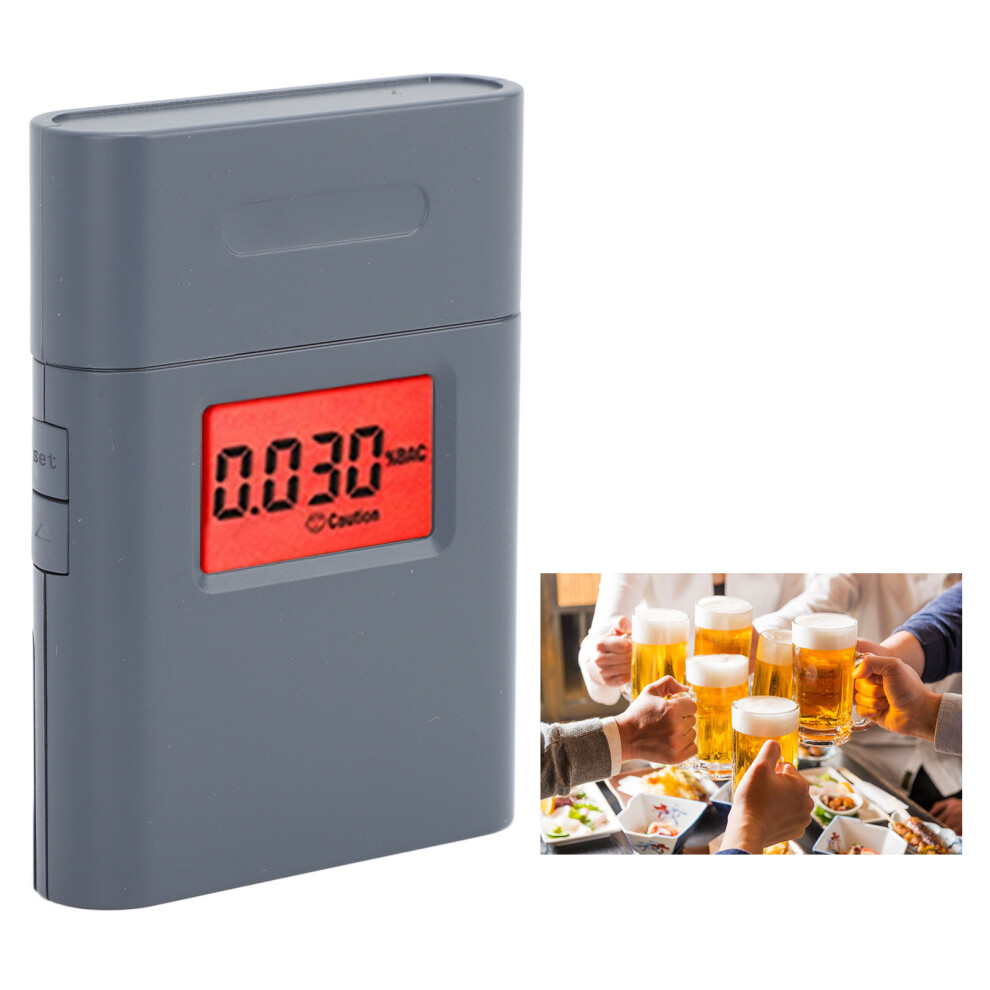 Alcohol Tester Lcd Blow-Type Battery Powered Â Accurate, Portable, 5 Mouthpieces 8741388043563