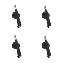 4Pièces Barbecue Noir Métal Plastique Bbq Extérieur