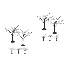 10Pièces Arbres Miniatures En Plastique Réalistes Pour Décor