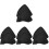 8Pièces Housses De En Nylon Noir Protecteur Durable Pour 1