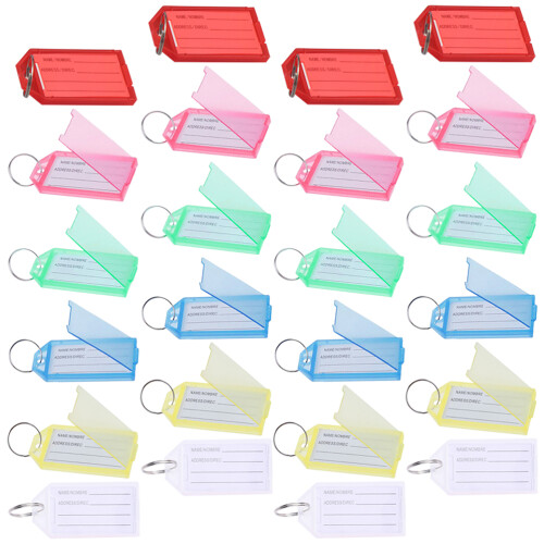 240Pièces Porte-Clés Avec Étiquettes, PVC Et , Usage Polyvalent 1