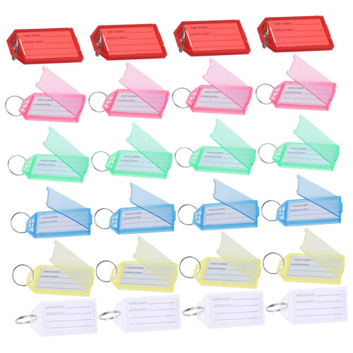 240Pièces Porte-Clés Avec Étiquettes, PVC Et , Usage Polyvalent 2