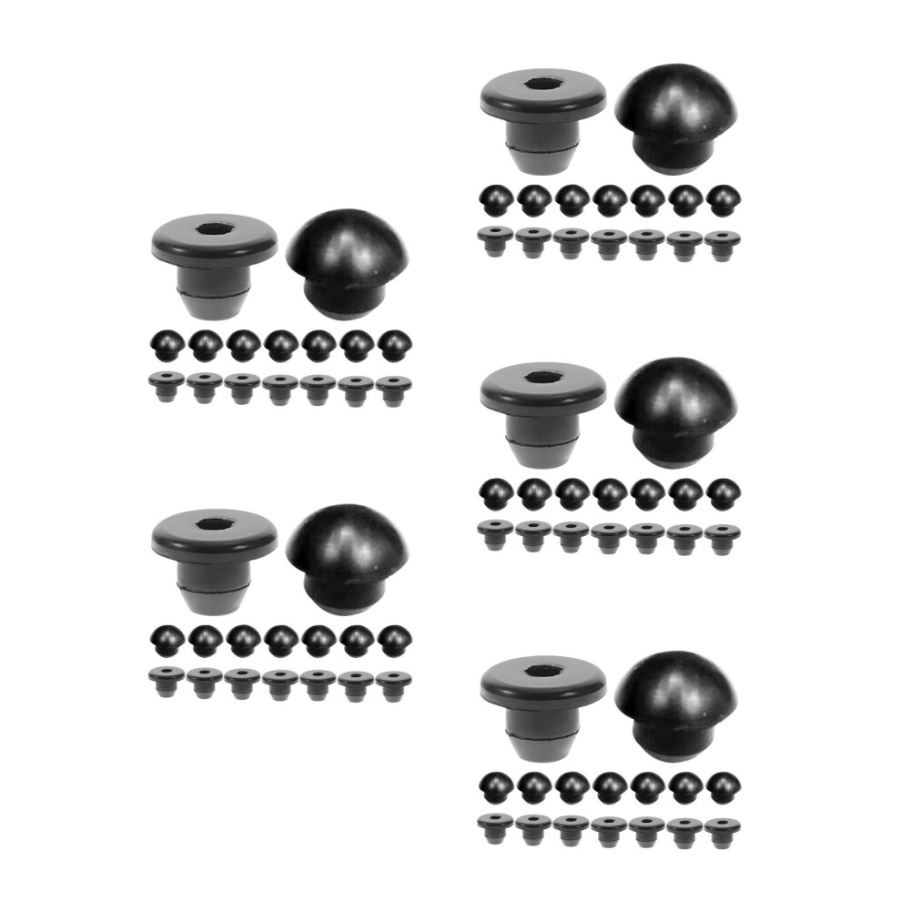 120Pcs Rubber Hydraulic Jack Oil Filler Plugs Leak Proof Black 3682144270531