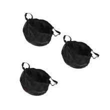 3Pcs Collapsible Fishing Bucket Leakproof Foldable Water Basin Blue