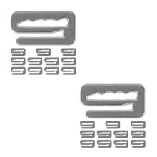 24Pièces Clips Ajusteurs Cape Salon Alliage Zinc Durable Argenté