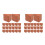 60Pcs Reusable Clay Mini Bricks for Detailed Miniature Building Craft 8