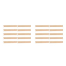 20Pcs Wooden Board Game Piece Holder Tray Khaki Domino Racks for Party