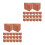 60Pcs Reusable Clay Mini Bricks for Detailed Miniature Building Craft 9