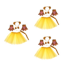 15Pcs Kids Cosplay Party Decors Accessories Headband Bowtie Tail Set