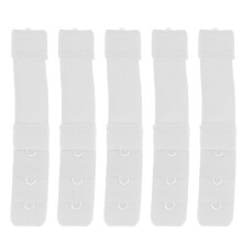 140Pcs Premium Elastic Bra Extenders White Comfortable Hook Clasps