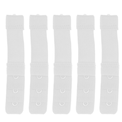 140Pcs Premium Elastic Bra Extenders White Comfortable Hook Clasps