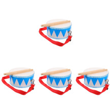 4Sets Educational Drum Toy Wooden Kids Music Percussion Instrument