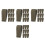 40Pcs Olive Green Elastic Belt Keepers Nylon Loops for Backpack Straps 1