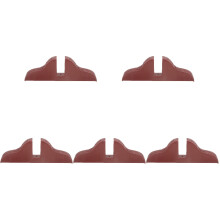 5Pcs Wooden Screen Divider Base Coffee Color Practical Room Partition