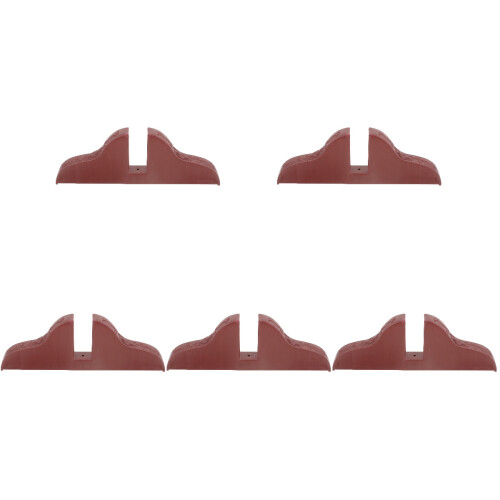 5Pcs Wooden Screen Divider Base Coffee Color Practical Room Partition
