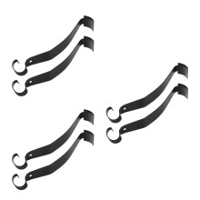 6Pcs Metal Pottery Tools for Clay Trimming and Black Finish